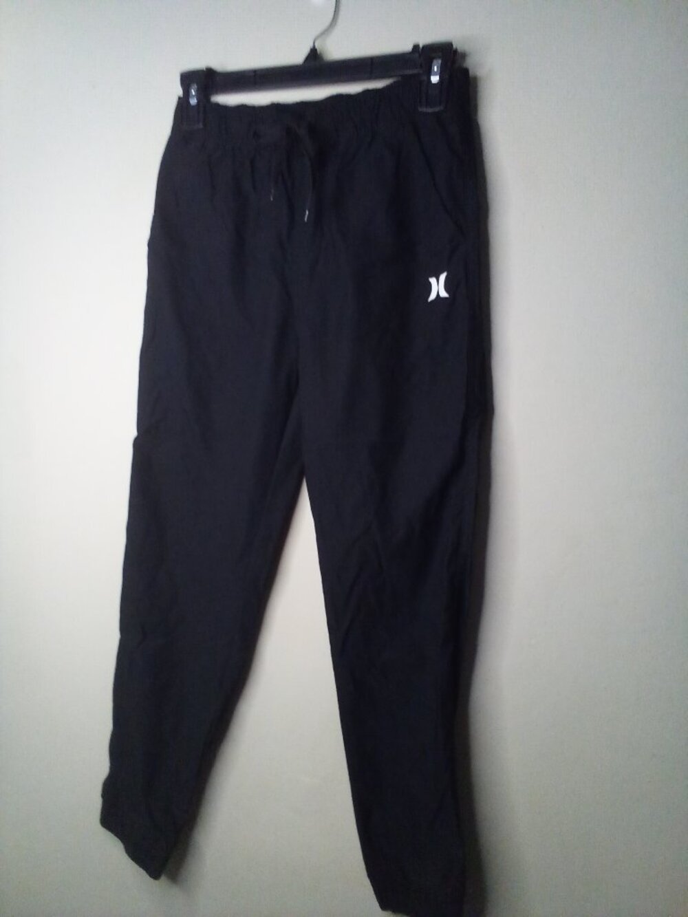 Hurley Jogger Pants Boys 10 12 Active Athletic Drawstring Pockets Black